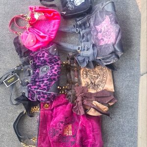 JUICY COUTURE 6 VINTAGE RARE Y2K BAGS PURSE BUNDLE 2 NWT THEY ALL HAVE PEELING